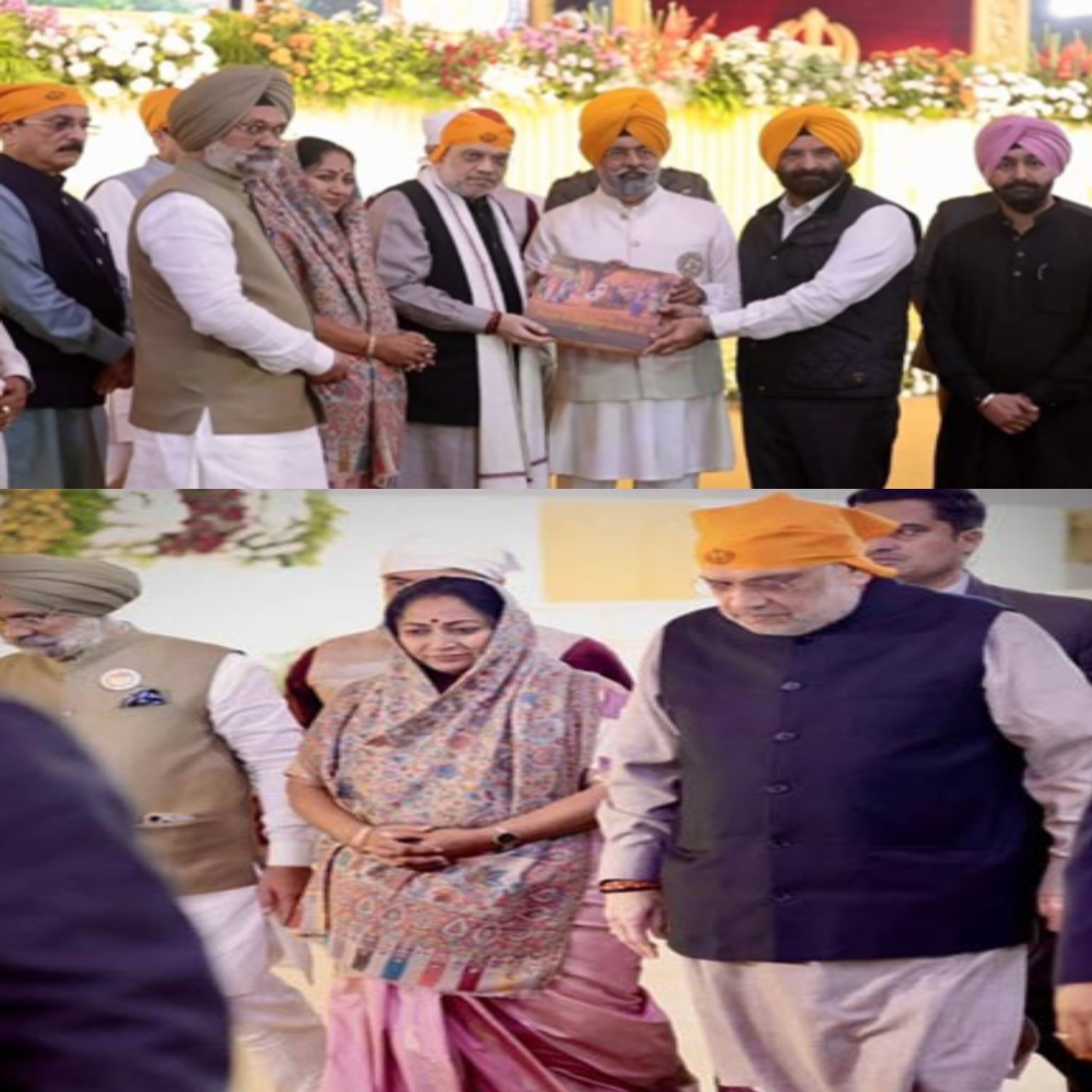 गुरु तेग बहादुर जी के 350वे शहीदी दिवस पर केंद्रीय गृहमंत्री अमित शाह लाल किला पहुंचे।